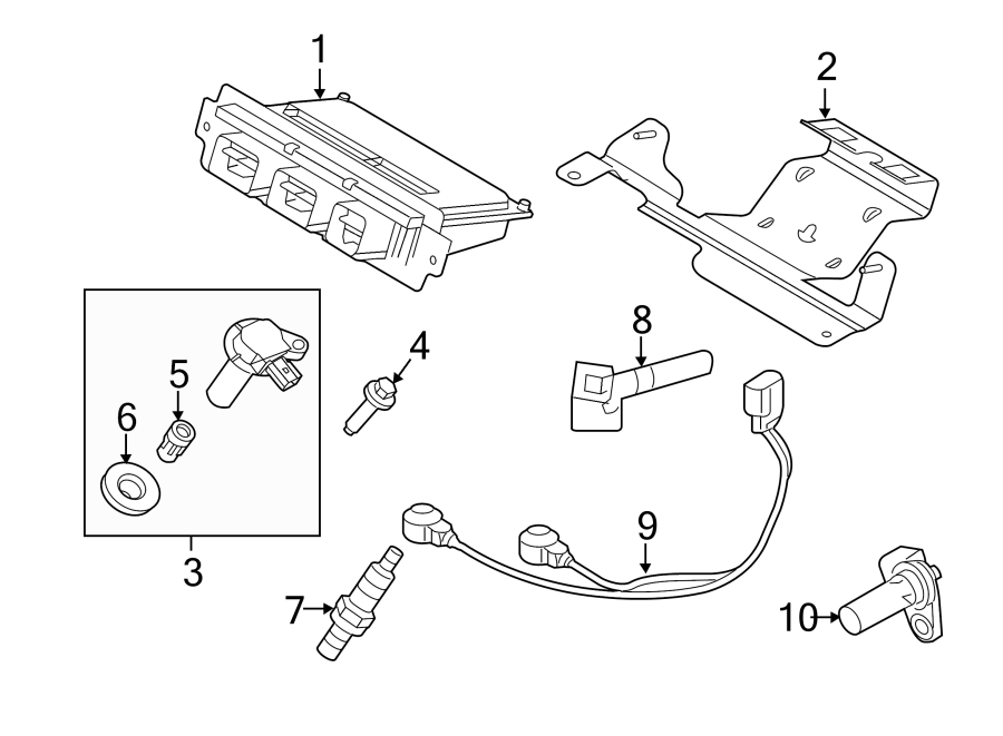 Diagram IGNITION SYSTEM. for your 2005 Ford F-150   