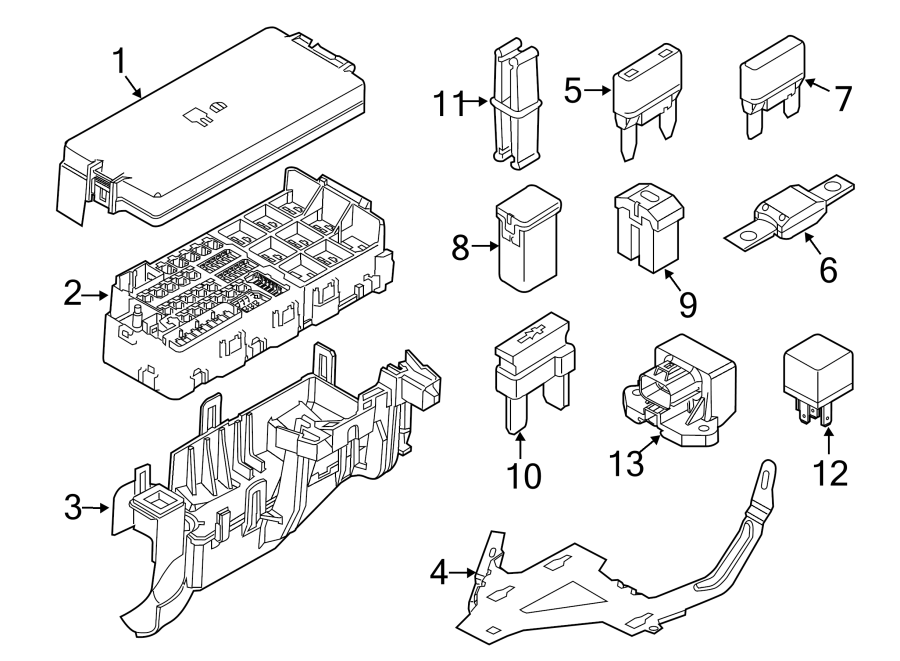 Diagram FUSE & RELAY. for your 2020 Lincoln MKZ   