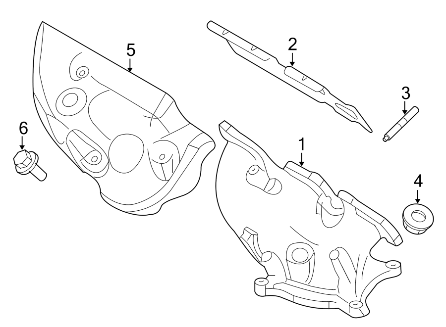 Diagram EXHAUST SYSTEM. MANIFOLD. for your 2017 Lincoln MKZ   