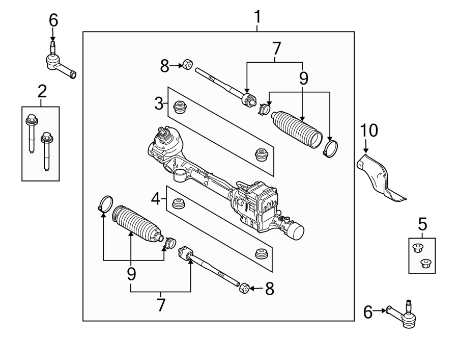 Diagram STEERING GEAR & LINKAGE. for your Ford Maverick  