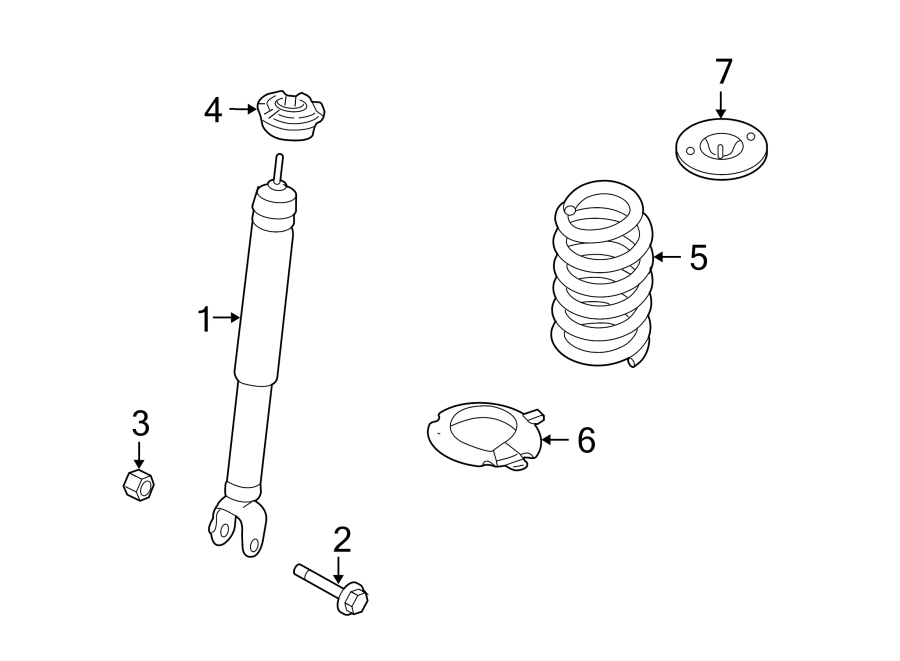 Diagram REAR SUSPENSION. SHOCKS & COMPONENTS. for your Ford Expedition  