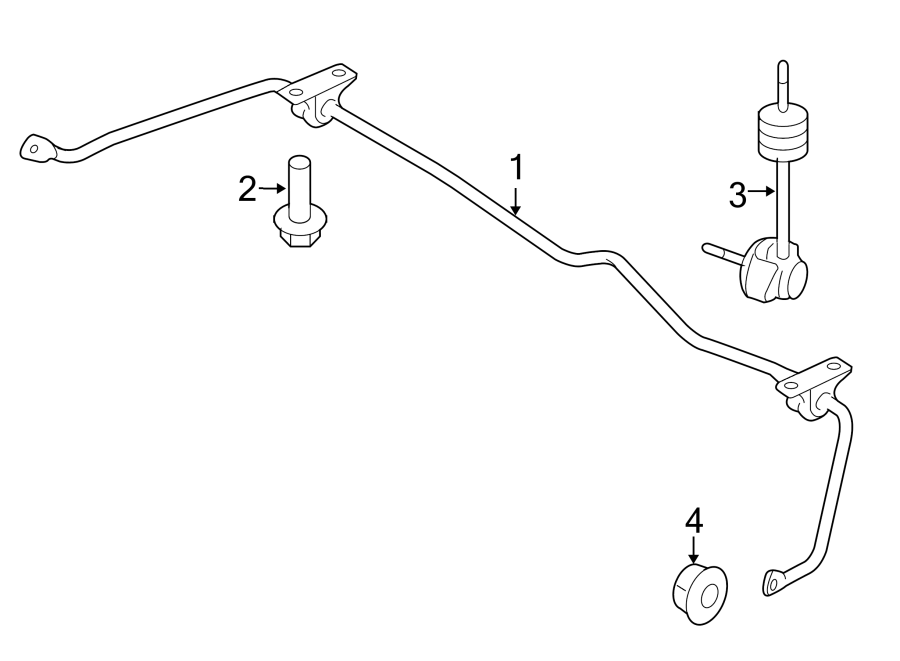 Diagram REAR SUSPENSION. STABILIZER BAR & COMPONENTS. for your Lincoln