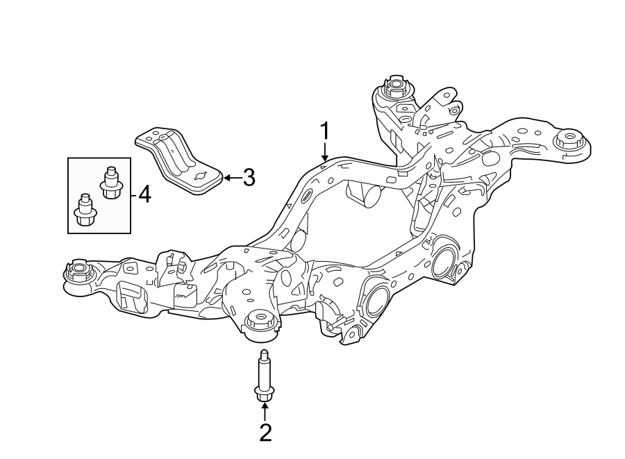 REAR SUSPENSION. SUSPENSION MOUNTING. Diagram