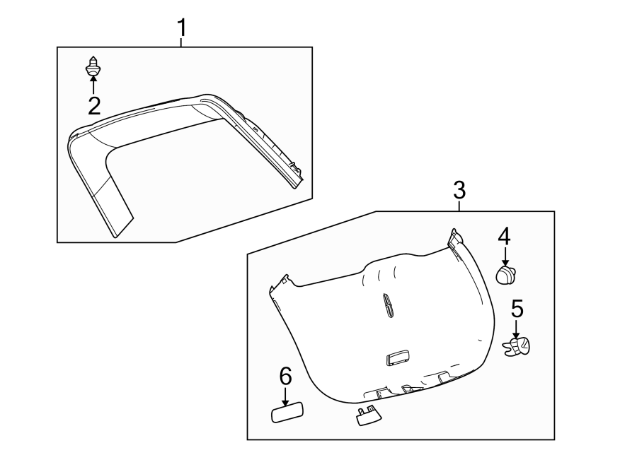 Diagram LIFT GATE. INTERIOR TRIM. for your 2019 Lincoln MKZ Base Sedan  