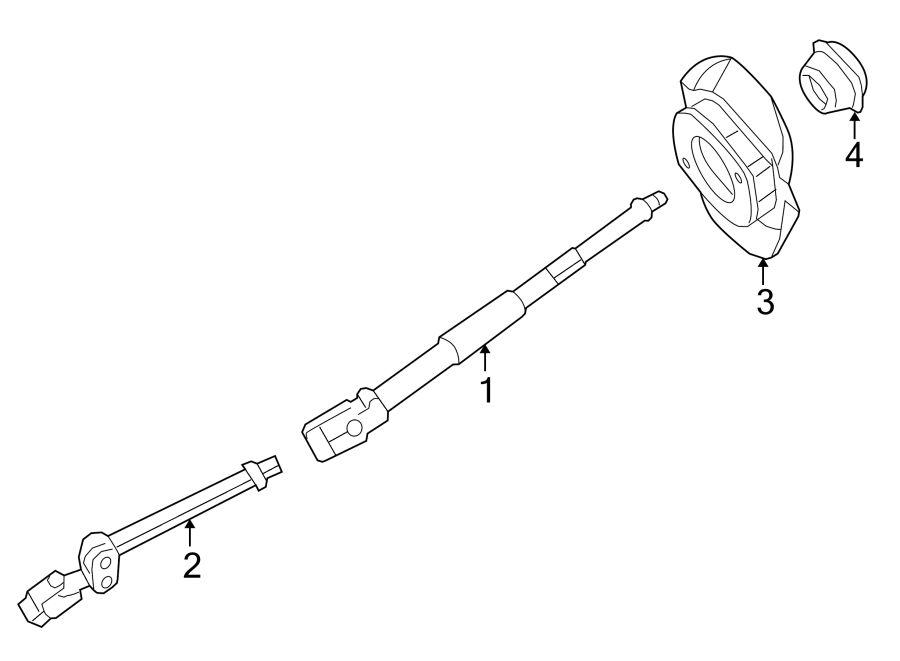 Diagram STEERING COLUMN. SHAFT & INTERNAL COMPONENTS. for your 1986 Mercury Grand Marquis   