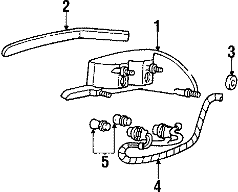 Diagram REAR LAMPS. TAIL LAMPS. for your Mercury