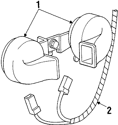 Diagram HORN. for your 2020 Ford F-150  King Ranch Crew Cab Pickup Fleetside 
