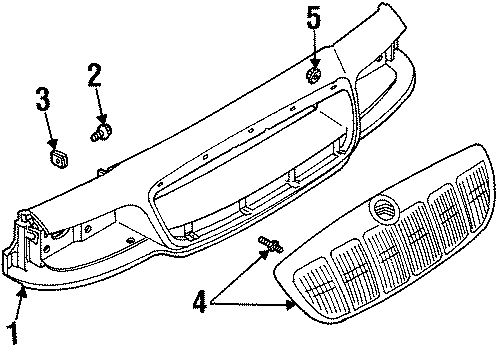 Diagram FRONT PANELS. for your Ford F-150  