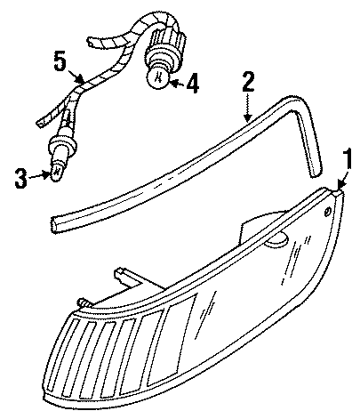 Diagram FRONT LAMPS. SIDE MARKER LAMPS. for your Mercury