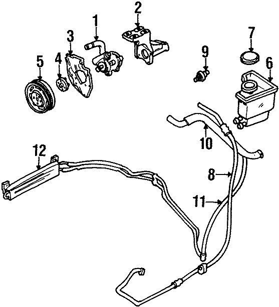 Diagram STEERING GEAR & LINKAGE. PUMP & HOSES. for your 2005 Ford Ranger 3.0L Vulcan V6 M/T RWD XL Extended Cab Pickup Fleetside 