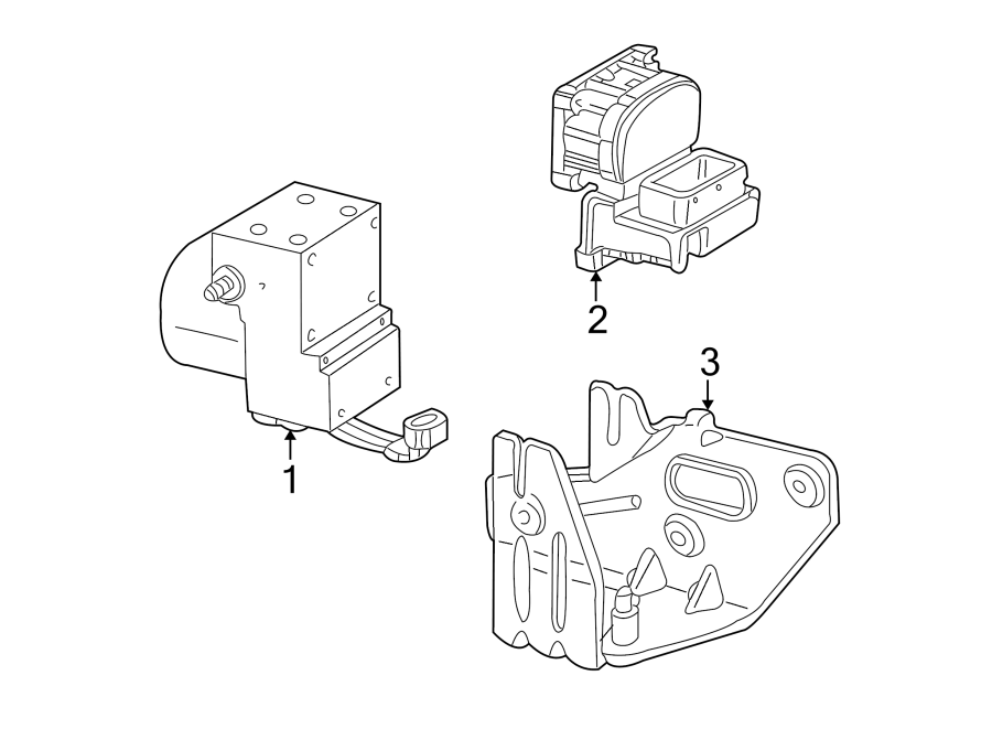 Diagram ABS COMPONENTS. for your 2023 Ford Transit Connect XLT Mini Cargo Van  