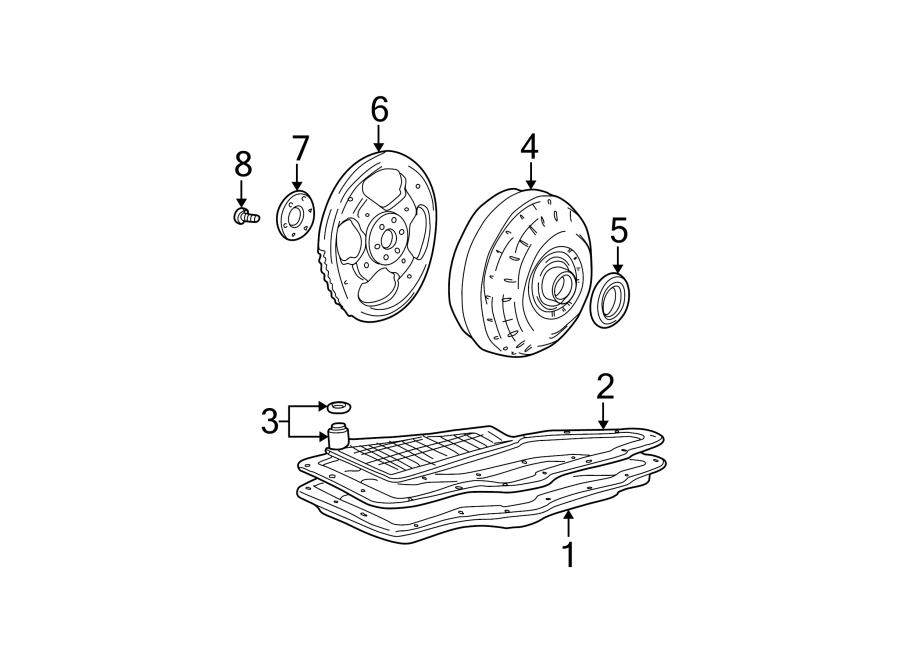 Diagram ENGINE / TRANSAXLE. TRANSAXLE PARTS. for your 2016 Lincoln MKZ Base Sedan  