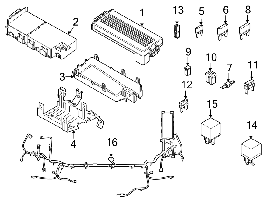 Diagram FUSE & RELAY. for your 1996 Ford Bronco   