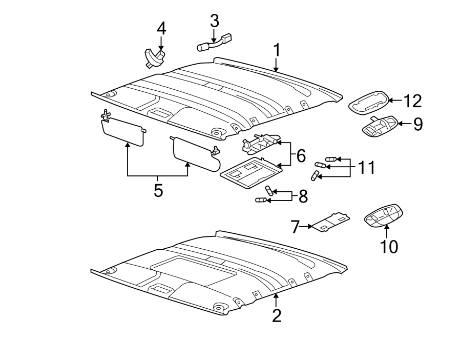 Diagram INTERIOR TRIM. for your 2019 Ford Explorer   