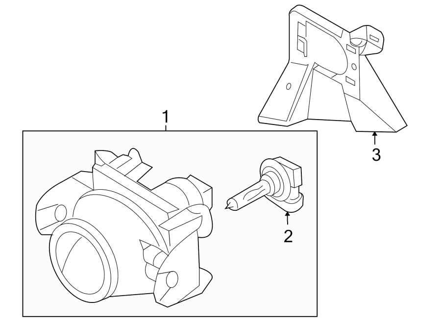Diagram FRONT LAMPS. FOG LAMPS. for your Mercury