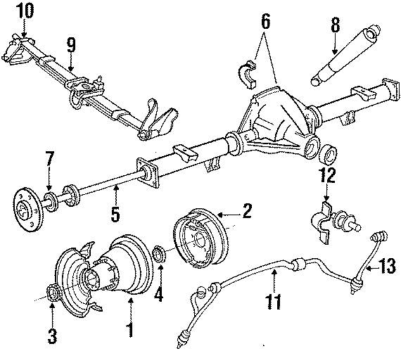 Diagram REAR SUSPENSION. SUSPENSION COMPONENTS. for your 2017 Ford F-150  King Ranch Crew Cab Pickup Fleetside 