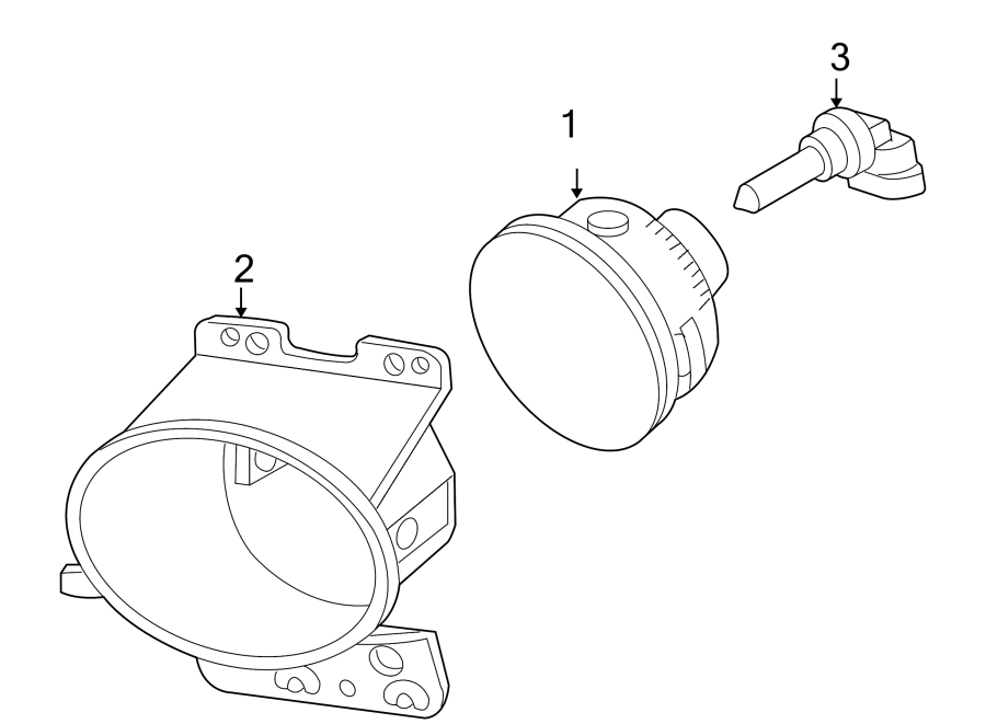 Diagram FRONT LAMPS. FOG LAMPS. for your 2019 Ford F-250 Super Duty 6.7L Power-Stroke V8 DIESEL A/T RWD XL Extended Cab Pickup Fleetside 