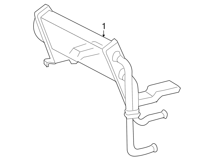 Diagram POWER STEERING OIL COOLER. for your 2021 Lincoln Navigator   