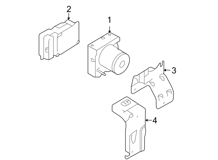 Diagram Abs components. for your 2007 Lincoln MKZ   