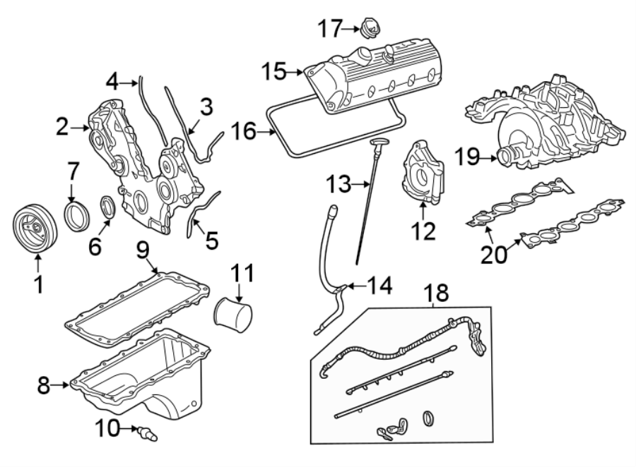 Diagram ENGINE PARTS. for your Mercury