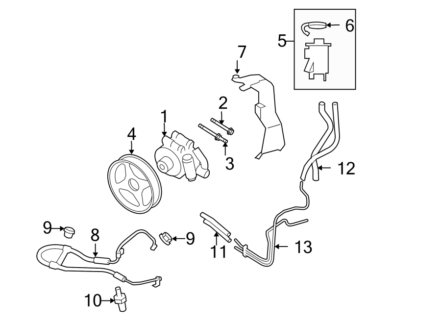 Diagram STEERING GEAR & LINKAGE. PUMP & HOSES. for your 2011 Ford F-350 Super Duty 6.2L V8 FLEX A/T 4WD XL Extended Cab Pickup 