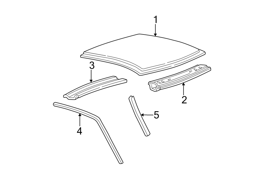 Diagram ROOF & COMPONENTS. for your Ford F-150  