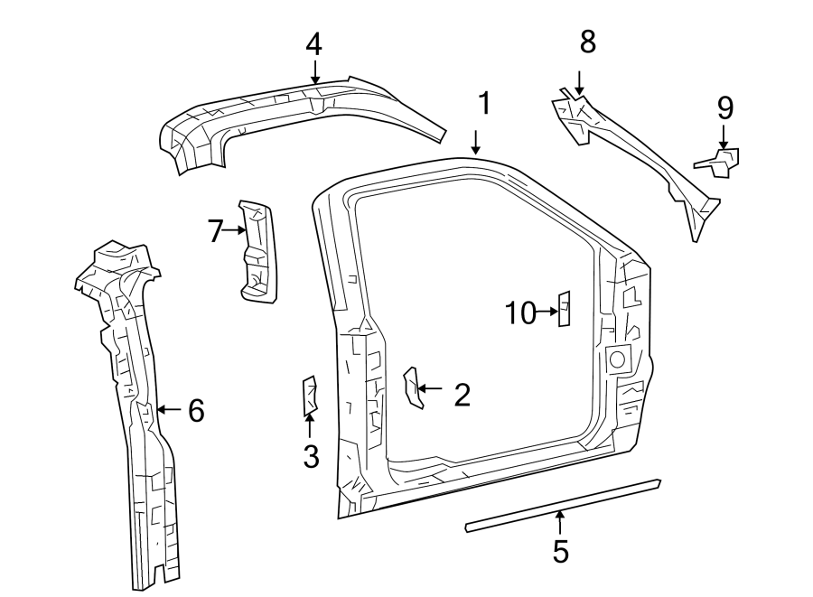 Diagram UNISIDE. for your Ford