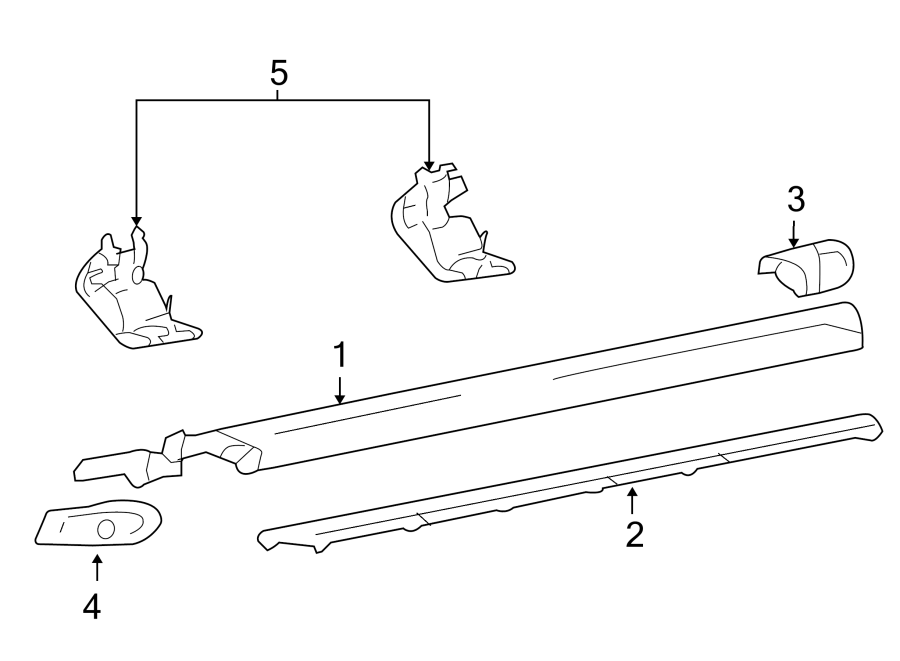 Diagram RUNNING BOARD. for your 2007 Ford F-150 5.4L Triton V8 A/T 4WD XLT Standard Cab Pickup Fleetside 