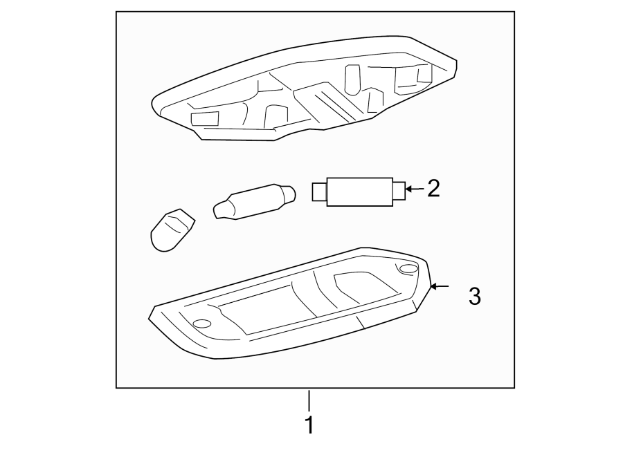 Diagram INTERIOR LAMPS. for your 2006 Ford F-150 4.2L Triton V6 A/T 4WD STX Extended Cab Pickup Stepside 