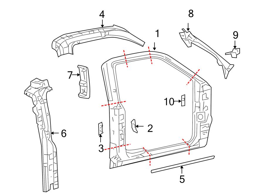 Diagram UNISIDE. for your Ford