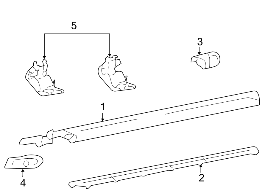 Diagram CAB. RUNNING BOARD. for your 2007 Ford F-150 5.4L Triton V8 A/T 4WD XLT Standard Cab Pickup Fleetside 