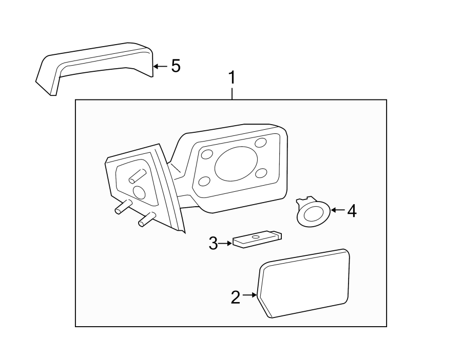 Diagram FRONT DOOR. OUTSIDE MIRRORS. for your 1999 Ford F-150 4.6L Triton (Windsor) V8 A/T 4WD Lariat Standard Cab Pickup Fleetside 