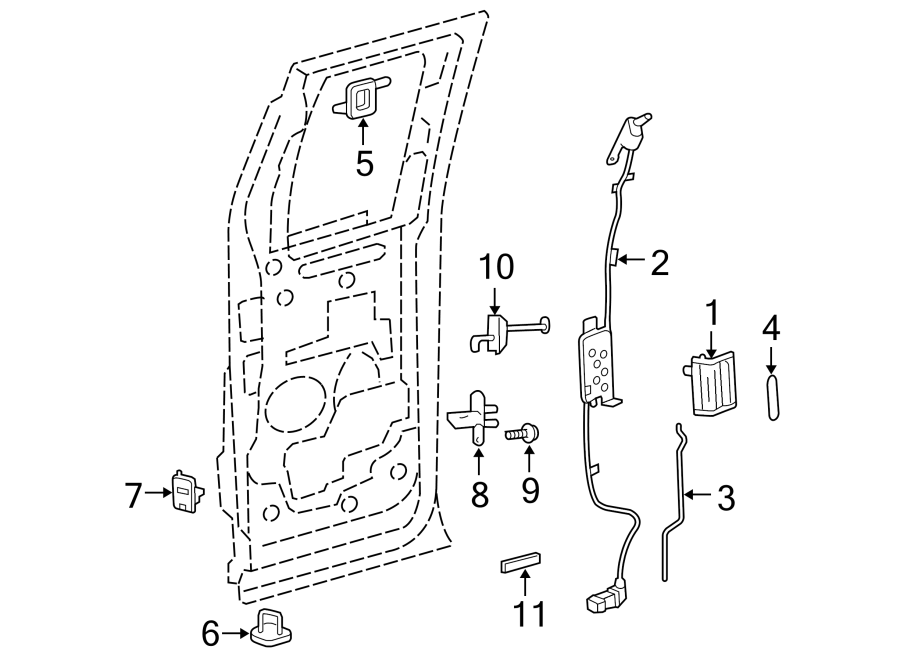 Lincoln Mark LT Door Latch Assembly. F150, MARK LT; Super ...