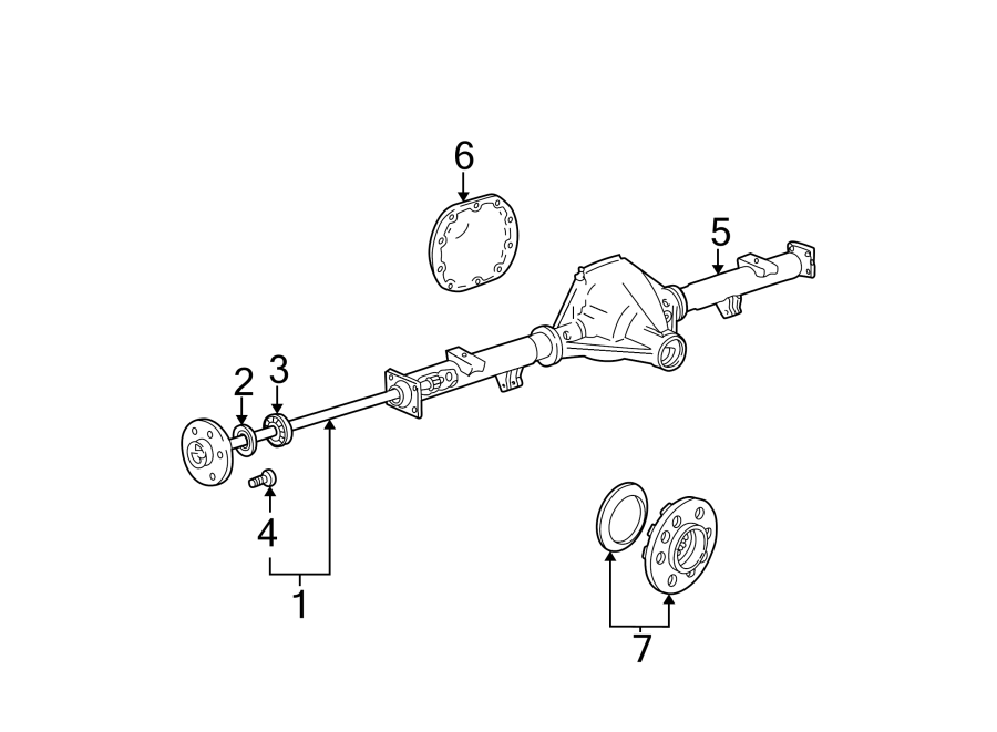 Diagram REAR SUSPENSION. AXLE HOUSING. for your 2017 Ford F-150  Limited Crew Cab Pickup Fleetside 