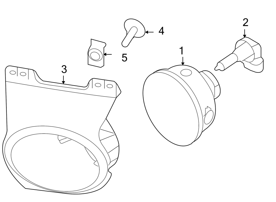 Diagram Front lamps. Fog lamps. for your Ford F-150  