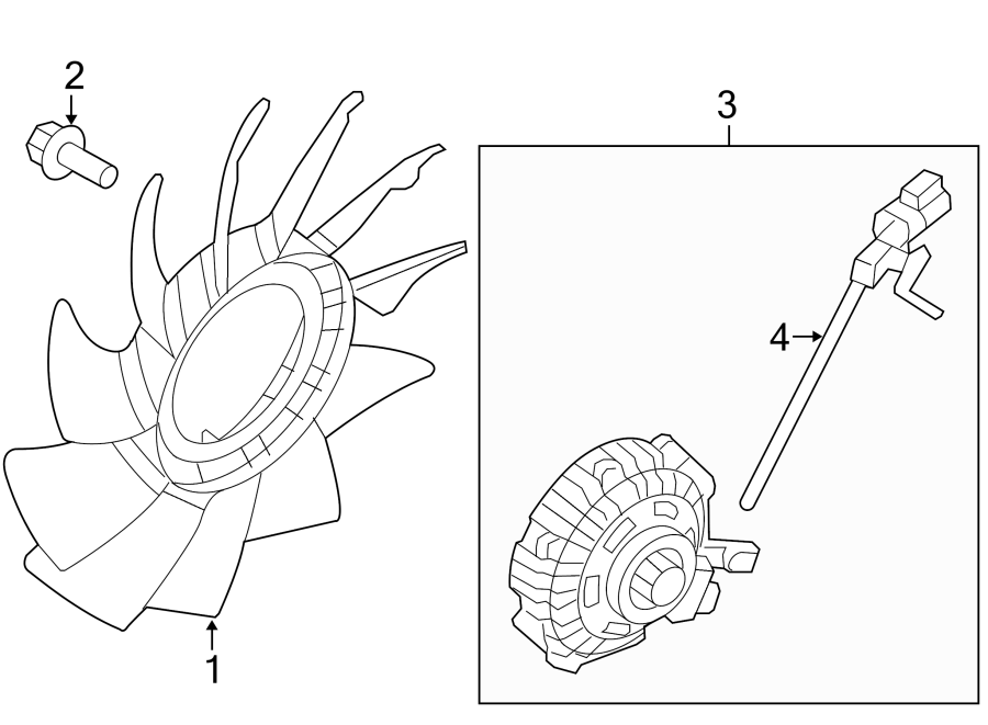 Diagram COOLING FAN. for your Ford