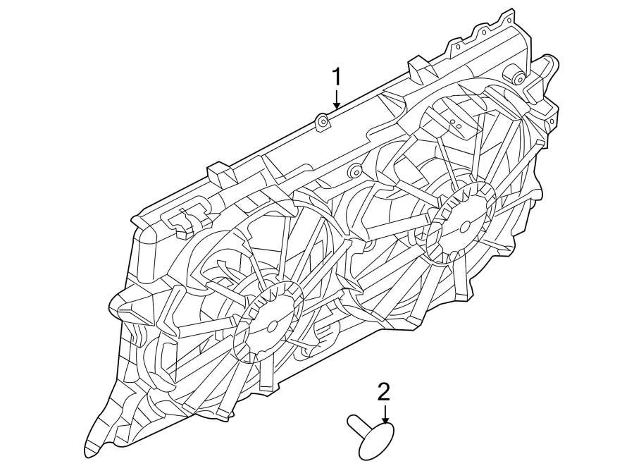 Diagram COOLING FAN. for your 2011 Ford E-250   