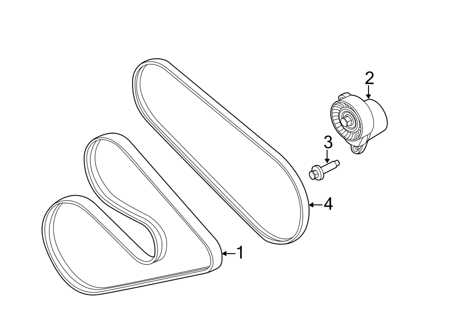 Diagram BELTS & PULLEYS. for your 2013 Ford F-150 3.7L V6 FLEX A/T RWD STX Extended Cab Pickup Fleetside 