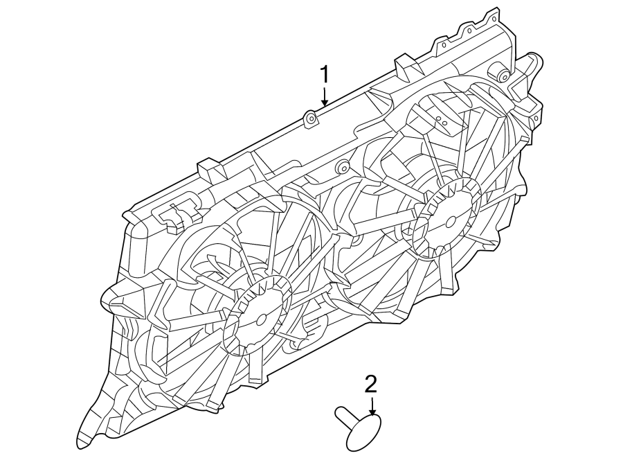 Diagram COOLING FAN. for your 2011 Lincoln MKZ   