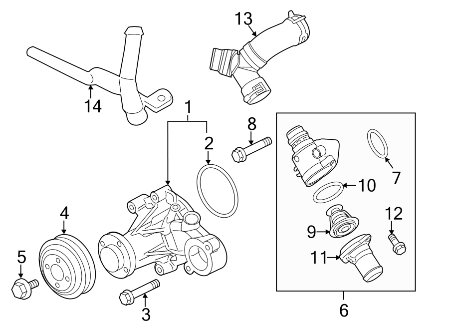 WATER PUMP. Diagram