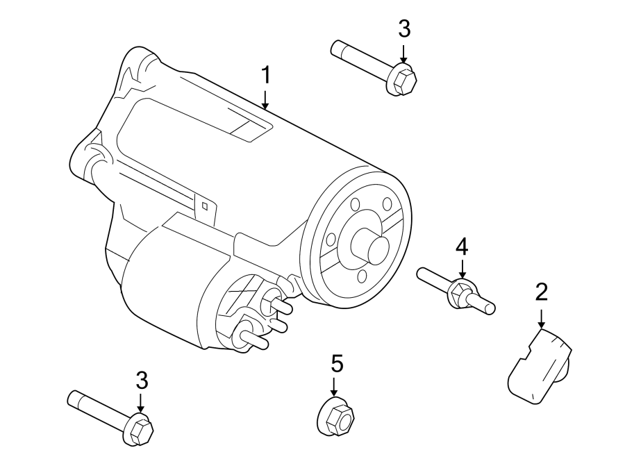 Diagram STARTER. for your 2010 Ford E-150 5.4L Triton V8 FLEX A/T XLT Standard Passenger Van 