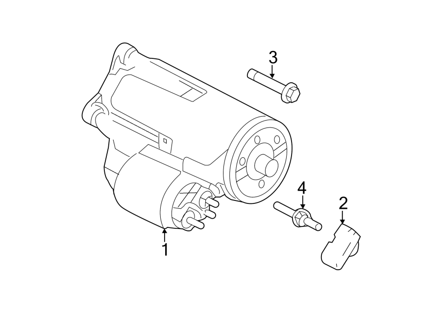 Diagram STARTER. for your Ford