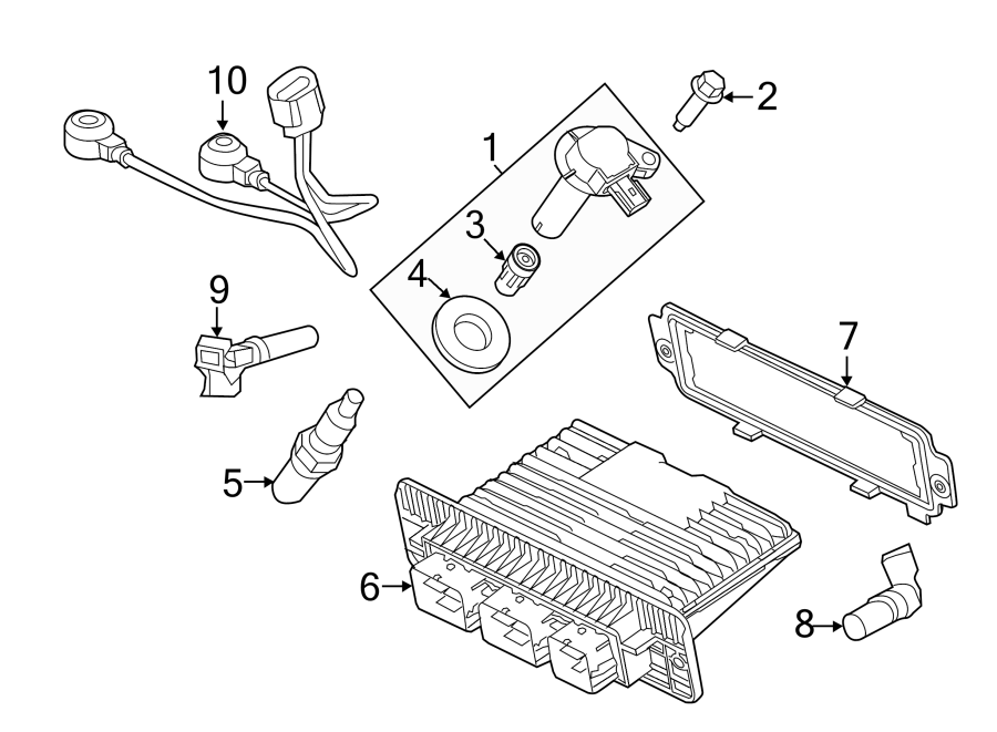 Diagram IGNITION SYSTEM. for your 2001 Ford F-150   