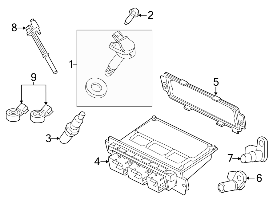 Diagram IGNITION SYSTEM. for your Ford F-150  