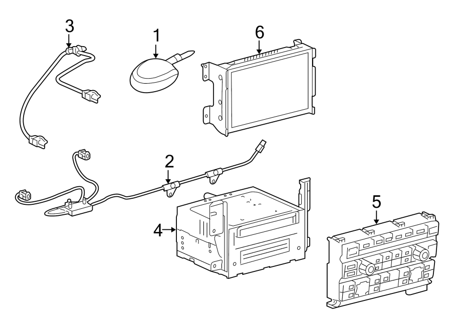 Diagram INSTRUMENT PANEL. NAVIGATION SYSTEM COMPONENTS. for your Ford