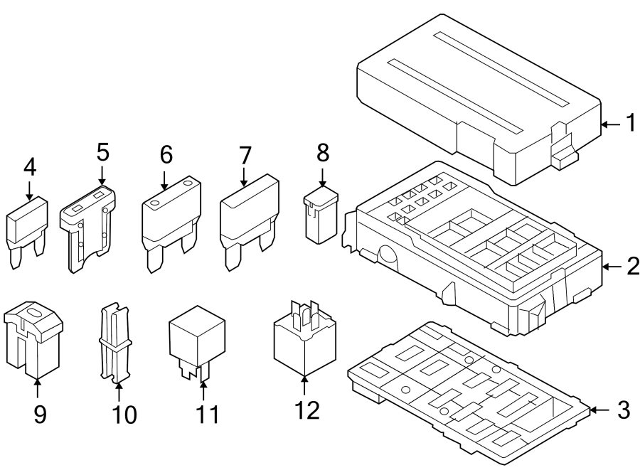 Diagram FUSE & RELAY. for your 2017 Lincoln MKZ Reserve Sedan  