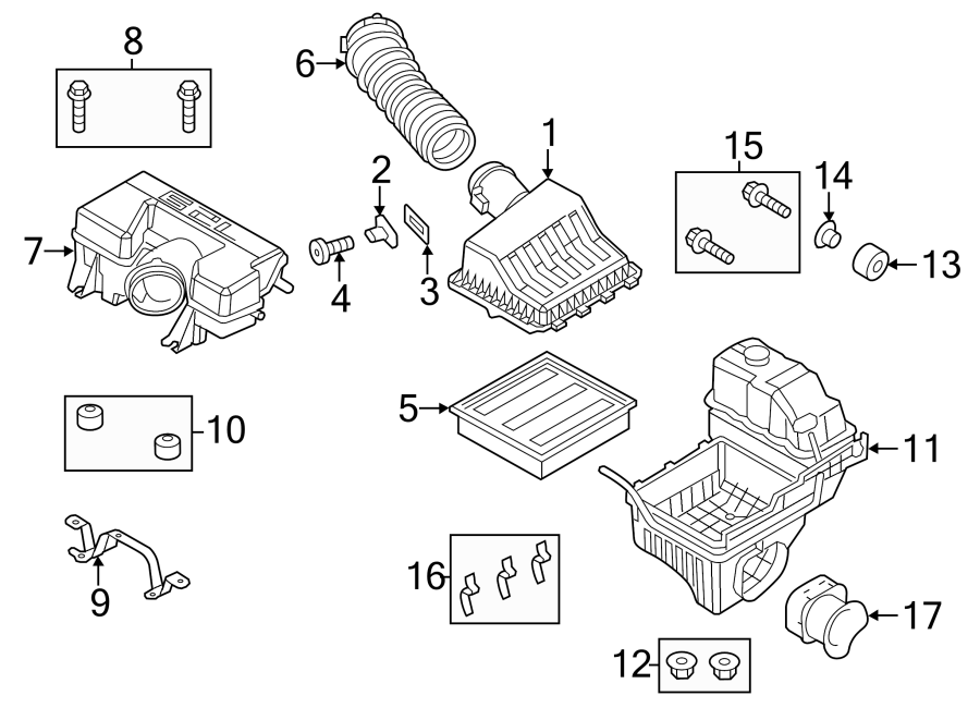 Air intake. Diagram