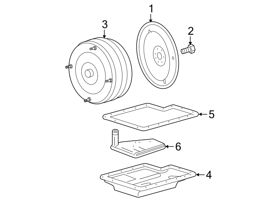 Diagram TRANSMISSION COMPONENTS. for your 2015 Lincoln MKZ Black Label Sedan  