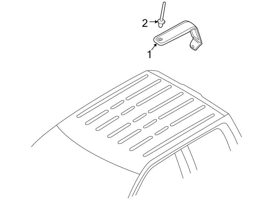 Diagram EXTERIOR TRIM. for your 2010 Ford E-150 5.4L Triton V8 FLEX A/T XLT Standard Passenger Van 