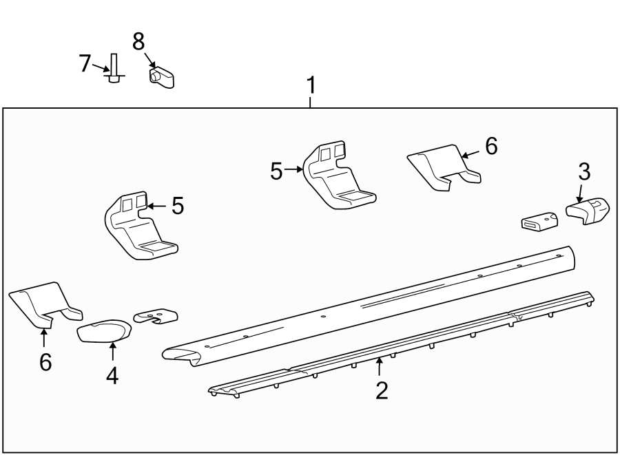 Diagram RUNNING BOARD. for your 2011 Ford F-150 3.5L EcoBoost V6 A/T 4WD XL Crew Cab Pickup Fleetside 